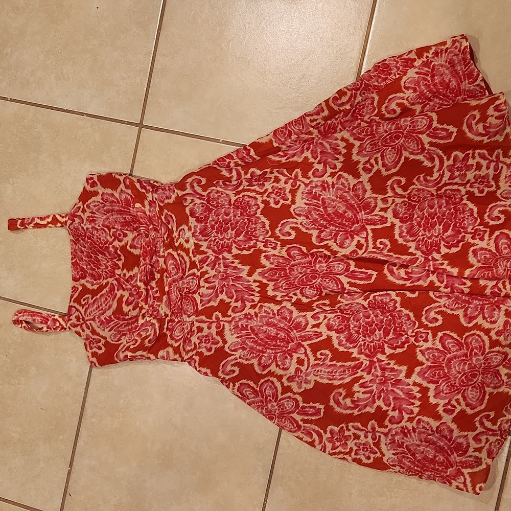 Coldwater Creek Pink Sundress Sweetheart Neckline Sleeveless
